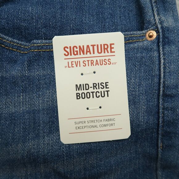 Levi's Signature Jeans Women's 10 Blue Mid-Rise Bootcut Denim 31" Inseam NWT - Picture 13 of 16